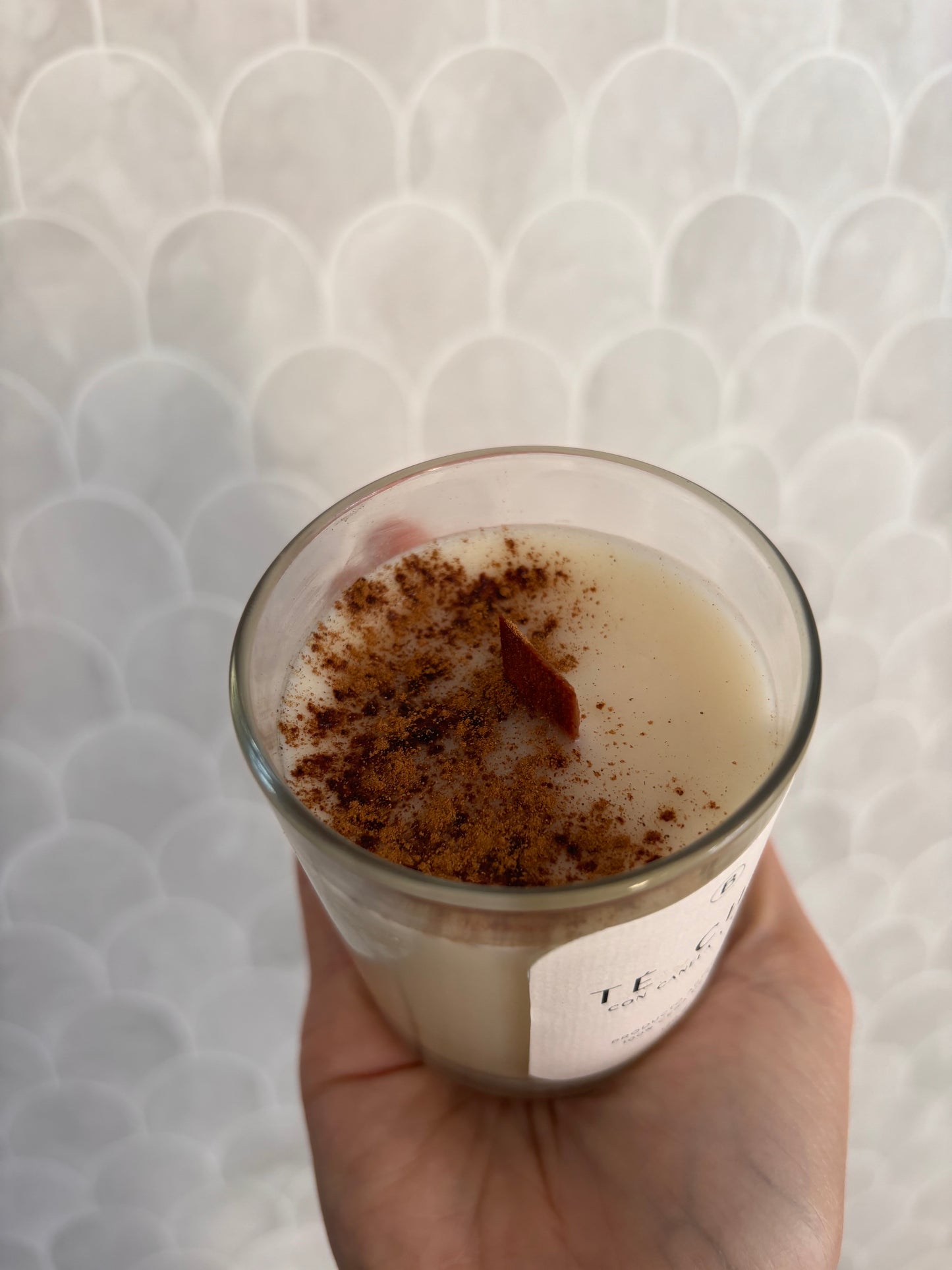 Vela de soja con olor a té chai