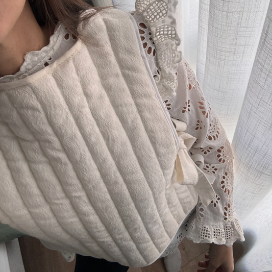 Chaleco algodón con lazada laterales