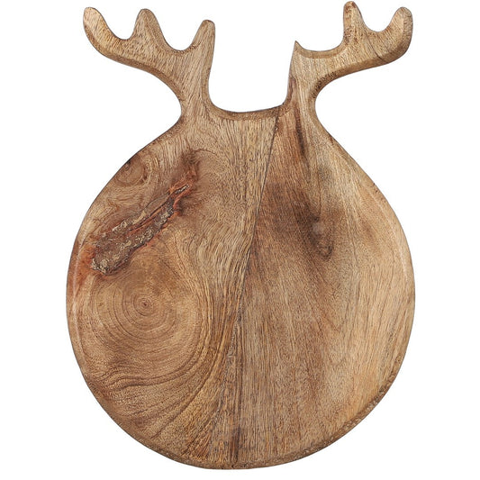 Tabla madera redonda forma reno