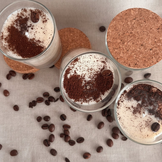 Vela de soja con olor a caramelo